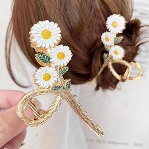 Flowers Large Hair Clip Claw